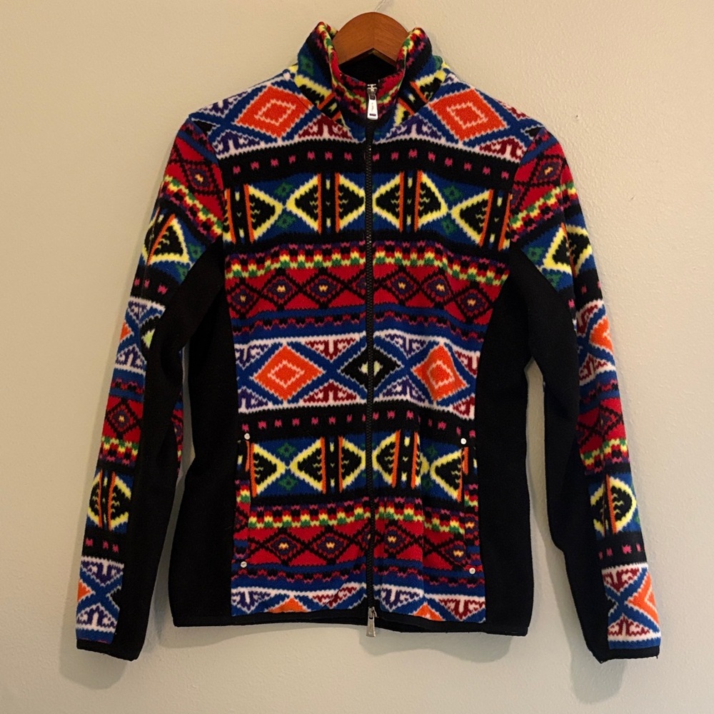 **SOLD** Lauren Ralph Lauren Multicolor Full-Zip Fleece Jacket.